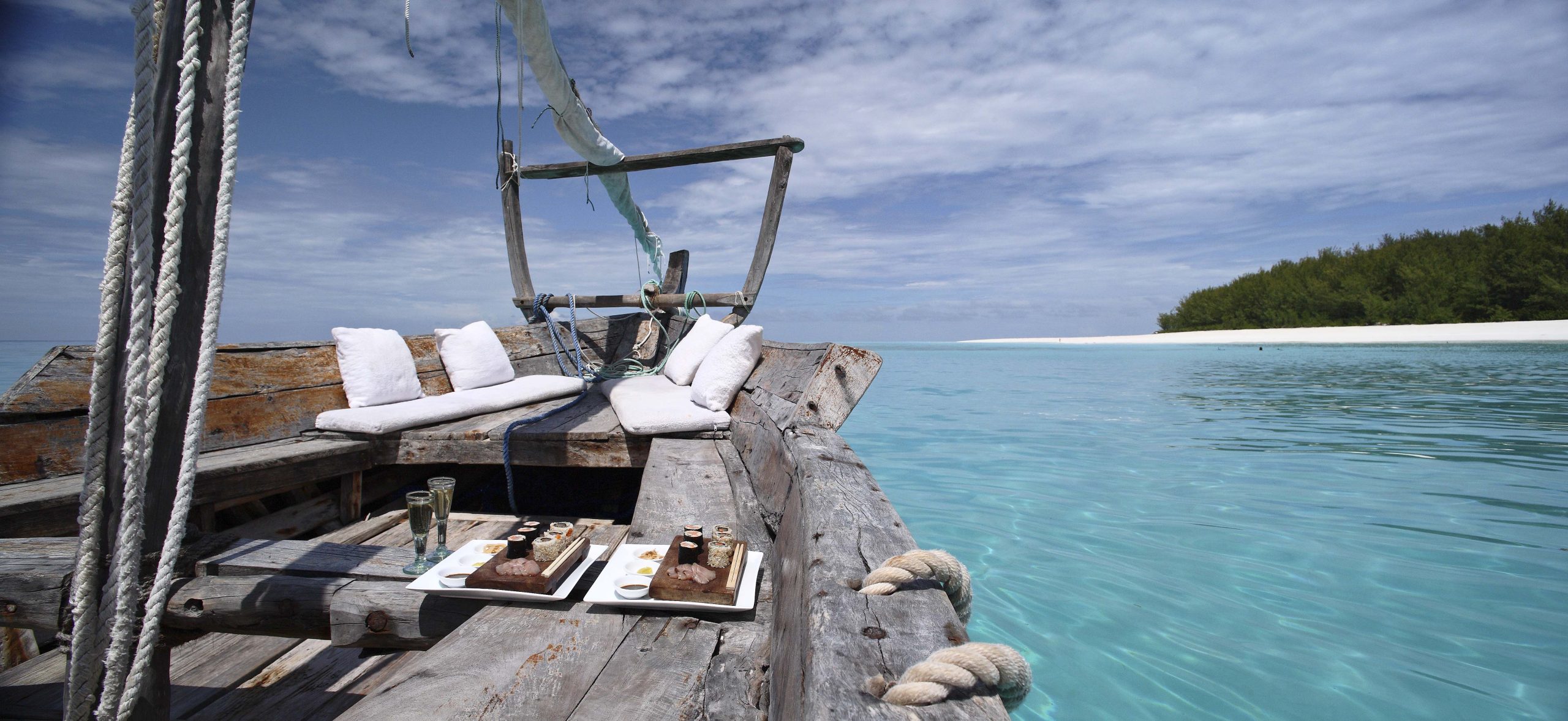 Zanzibar-Mnemba-Island-Lodge A romantic picnic on a dhow cruise